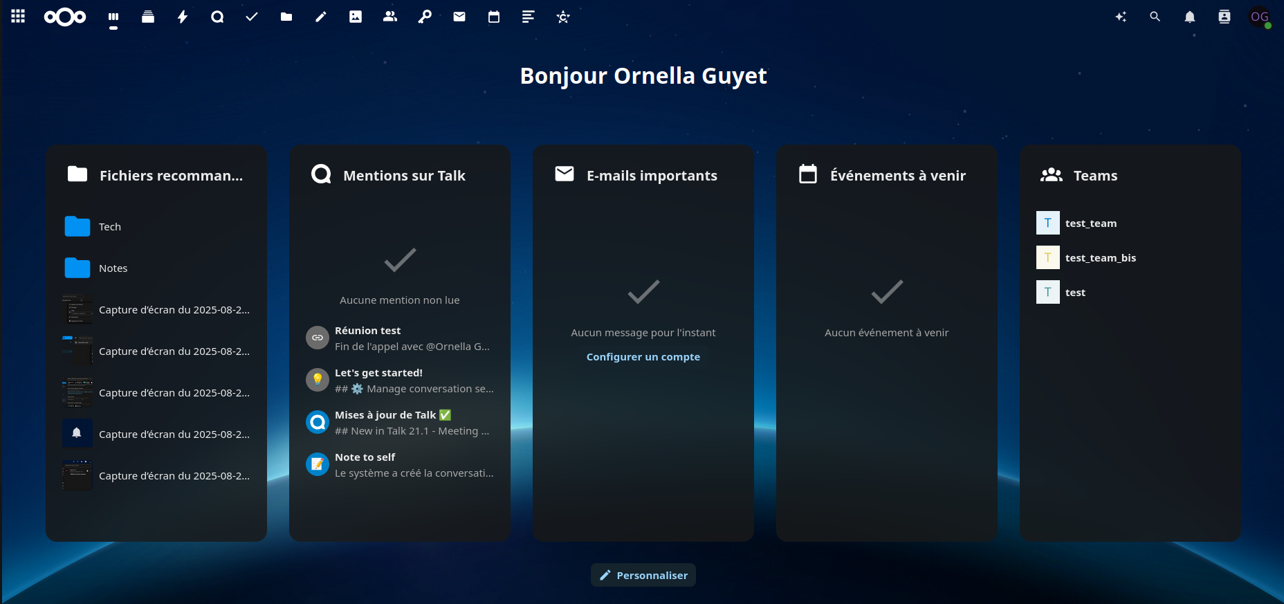 Nextcloud - Bureau virtuel
