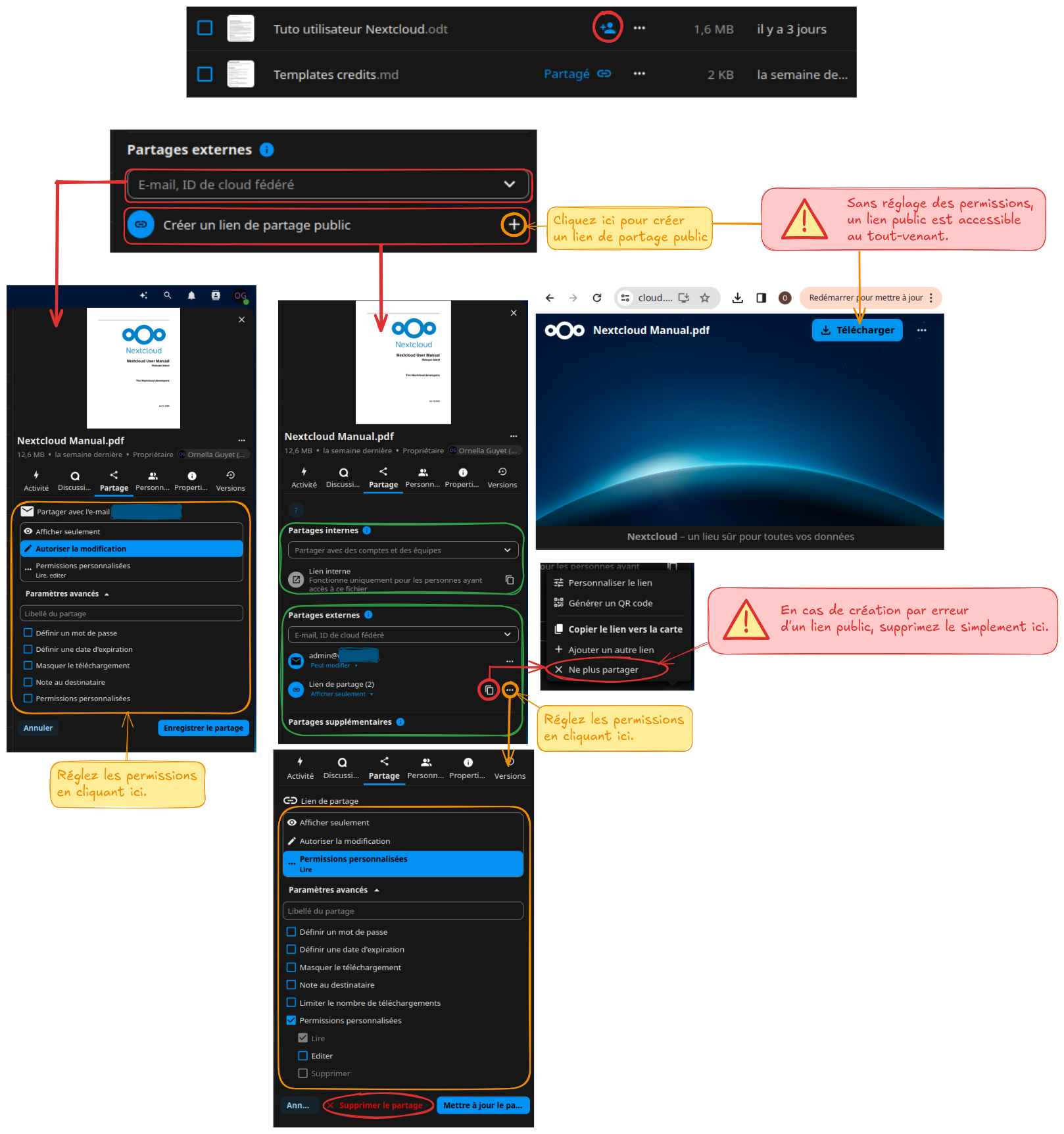 Nextcloud - Le partage de fichiers (avec focus sur le partage externe)